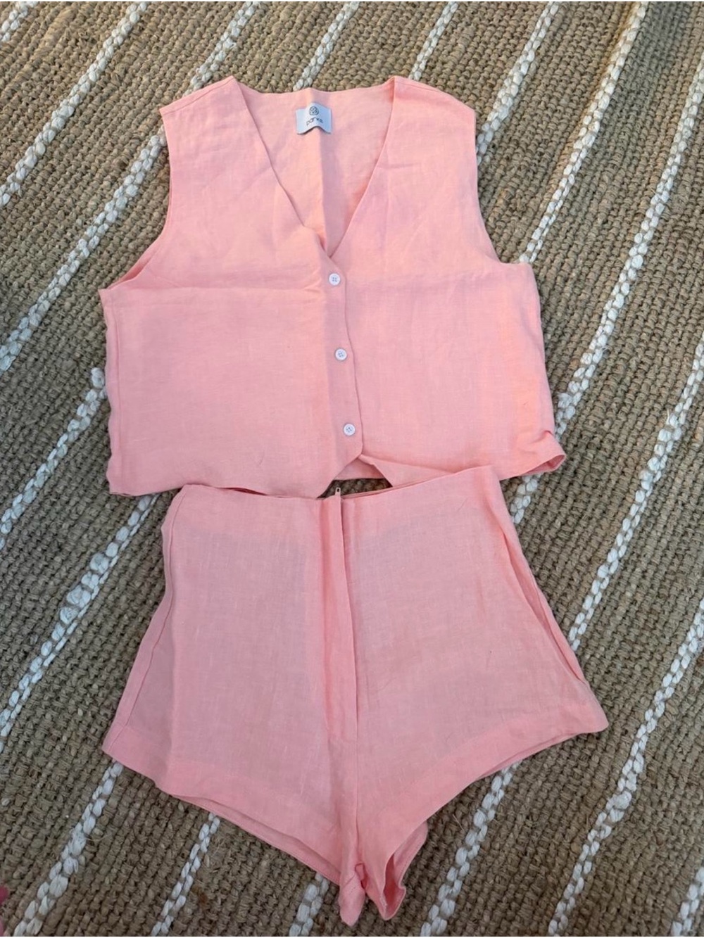 Parke pink linen set